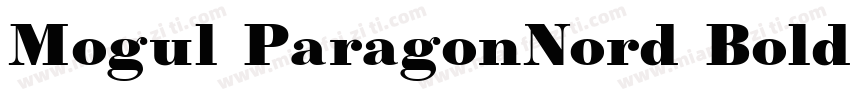 Mogul ParagonNord Bold字体转换